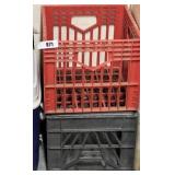 (2) Vintage Milk Crates