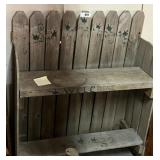 Wooden Outdoor Welcome Plant Holder
