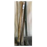 Mixed Hand Tool Lot; Pick Axe & More