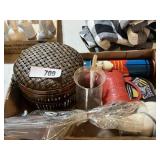Mixed Lot; Wicker Basket & More