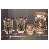 Cracked Glass Tea Light Decor