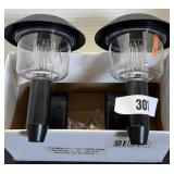 (2) Plastic Outdoor Lanterns