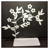 Metal Floral Decorative Trinket Holder