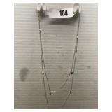 Costume Jewelry; Heart Layered Necklace