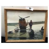 Photograph of Plane on Water; 15*12