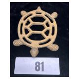 Vintage Cast Iron Trivet; 4.5*3.5