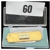 Vintage West Vaco Watch Fob Knife 12k GF
