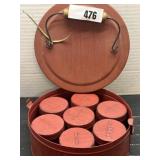 Vintage Metal Old Fashioned Spice Containers