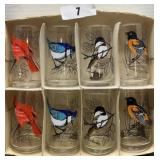 Vintage Anchor Hocking Bird Themed Glasses