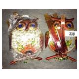 (2) Decorative Owl Wind Chimes