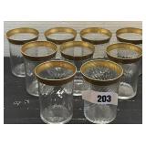 Vintage Pickard Etched Glasses