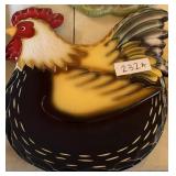 Wooden Rooster Lazy Susan