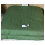 (2) Green Seat Cushions