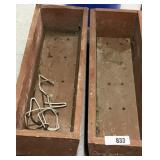 (2) Wooden Planters