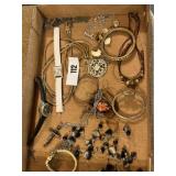 Mixed Costume Jewelry Lot; Watches & More