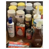 Mixed Garage Stored Spray Paint and More