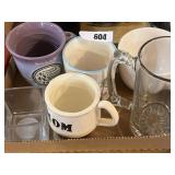 Mixed Coffee Cup Lot; Beer Stein and More