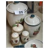 Vintage Apple Canister Set and More