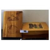 (2) Wooden Bible Boxes