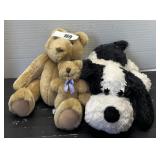 (2) Vintage Stuffies; Bear / Dog