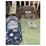 Large Lot of New Blankets & More; Mixed Sizes