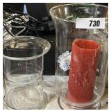 Clear Vases / Candle Holders