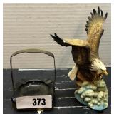 Vintage Ashtray and Eagle Decor