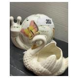 Ceramic Snail Garden Decor and More