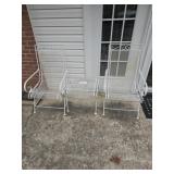 Wrought Iron 3 Piece Patio Set