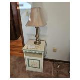 Neat Nite Stand & Brass Lamp