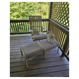 Swivel Patio Chair and 2 Stools-Chimes