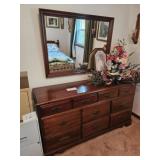 Nice Dresser with Wall Mirror-Dovetail