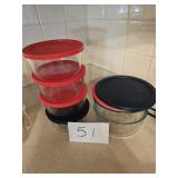 Pyrex 6 Piece Bowl Set