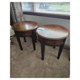 Nice Pair Wood End Stands