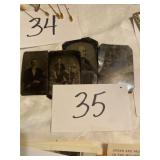 Tin type photos, old