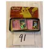 Pokï¿½mon cards, tin of 50