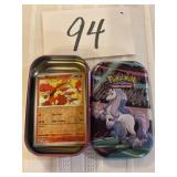 Pokï¿½mon cards tin of 25