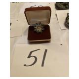 800 silver brooch