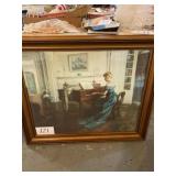 Old framed picture 20 x 35