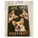 Tin sign