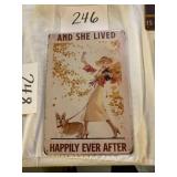 Tin sign