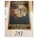 Tin sign
