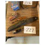 Assorted knife, scabbards