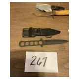 Tactical knife with case
