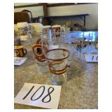 Washington Redskin, drinking glasses