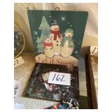 Christmas decor, and book