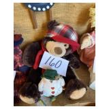 Christmas decor, stuffed animals
