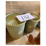 Tupperware canisters plastic