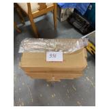 Five cases of 5 x 3 1/2 x 24 plastic bags