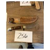 Hunting knife with scabbard
